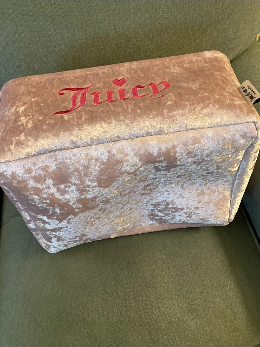 🩷Juicy Couture storage bin medium size pink Juicy dorm storage bin NWT